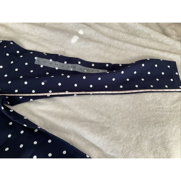 Old Navy Pixie Pants Women's 6 Navy White Ankle Polka Dot Stretch Preppy Fairy - Picture 5 of 8